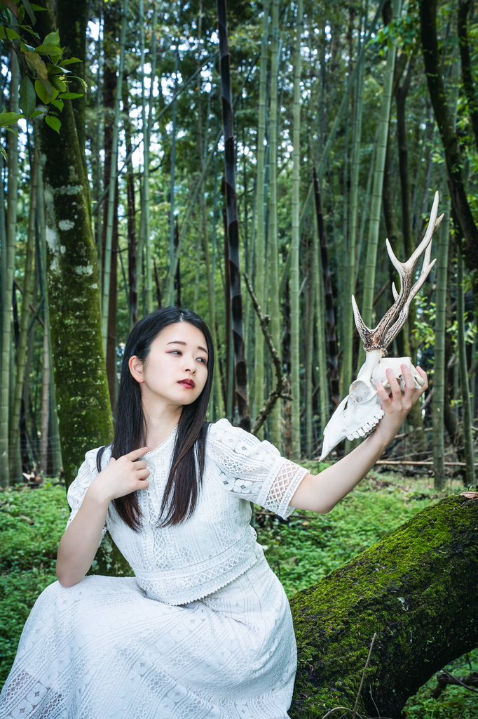 神鹿に問う . . photo by @Keroro_Syogun 様 #福岡撮影会 #福岡被写体 #被写体モデル #ポートレート