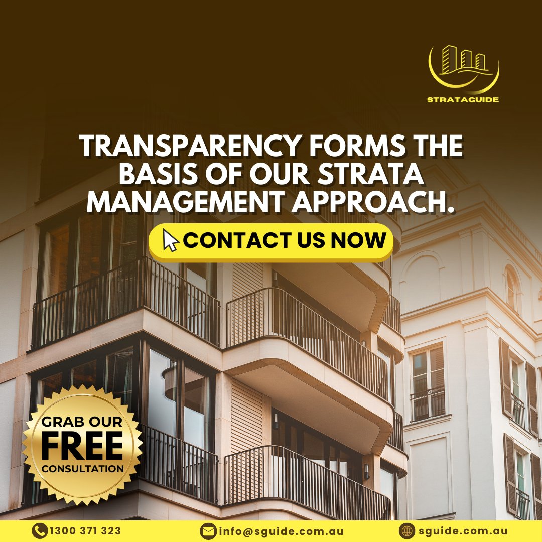 You can never go wrong with transparency being the baseline for strata management like Strataguide.

#strata #stratamanager #propertymanagement #australiapropertymanagement #stratamanagement #australiastratamanagement #yourstrataservices #strataproperty #ownerscorporation