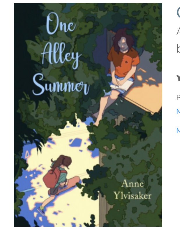 Happy book birthday to One Alley Summer #anneylvisaker Enjoyed this NIV abt belonging and friendship as Phoebe,worried abt starting MS, deciding maybe she will make a new friend w skateboarder new neighbor, Mercy. @marblepress @NetGalley