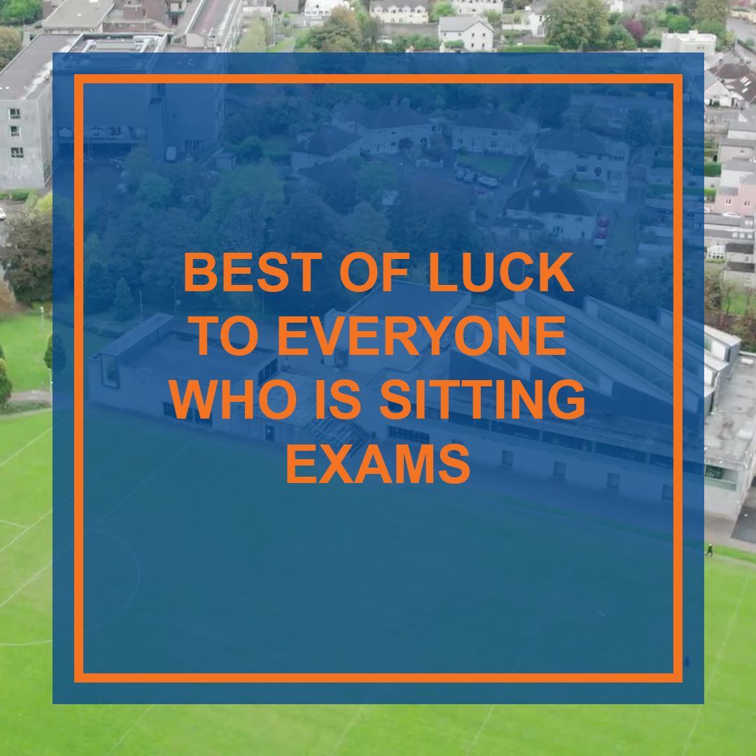 Best of luck to everyone who is sitting exams.