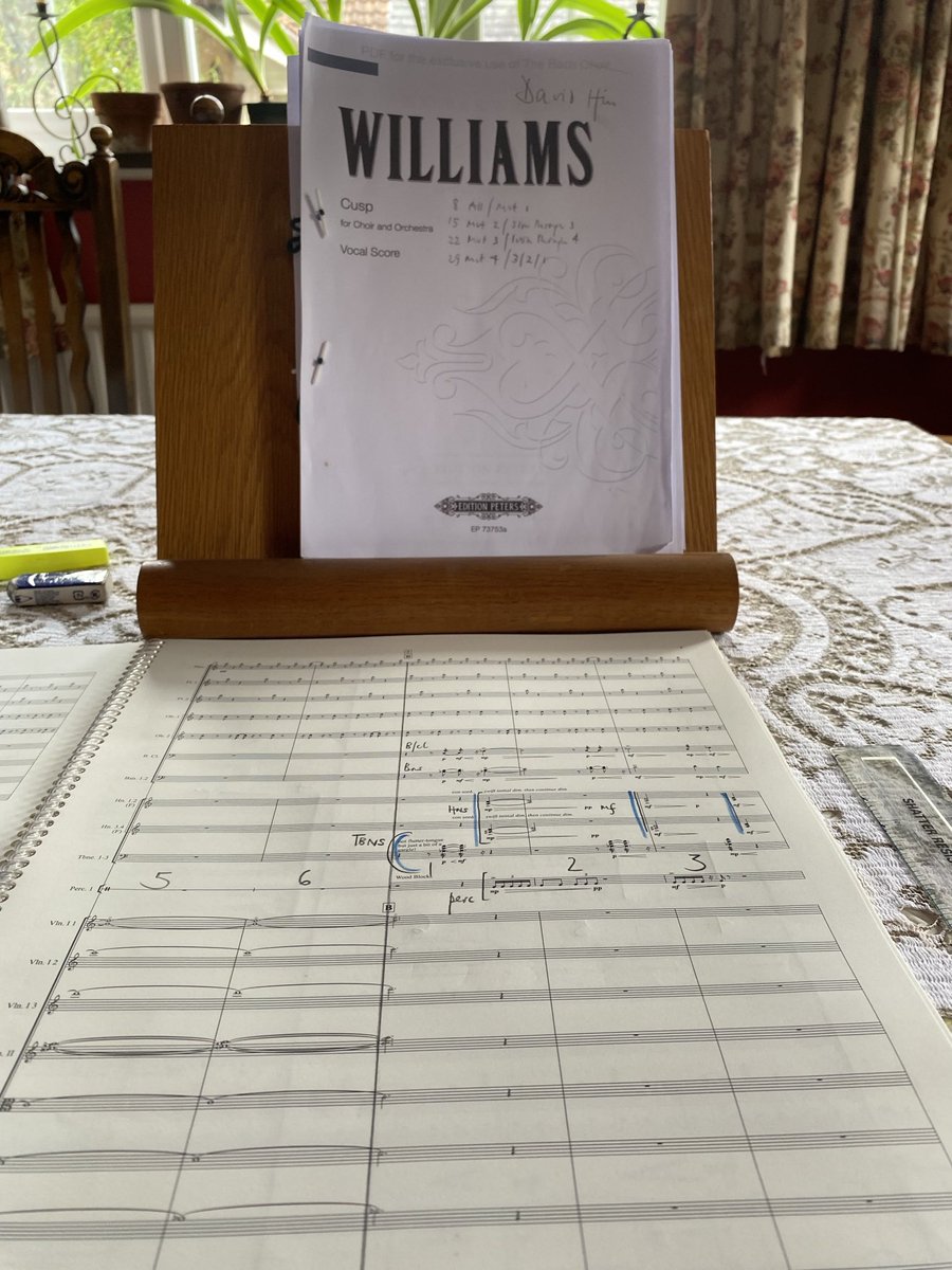 There’s nothing quite like the privilege of discovering a new score: ⁦@RGCWbaritone⁩ has written a superb work for ⁦@TheBachChoir⁩ ‘Cusp’ to be performed ⁦@southbankcentre⁩ #RFH May 16 along with #Elgar ‘Dream’ with ⁦@philharmonia⁩