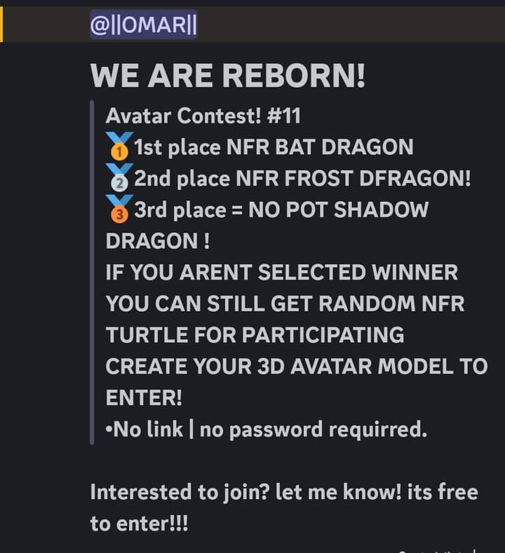 ⚠️ ATTENTION❗ If someone is offering you to join a giveaway or a contest, don't join! This is another way of hacking. •How can I get hacked?: They will not send you a link but they will send you a .har file that will give them access to your account. ⚠️ BEWARE❗