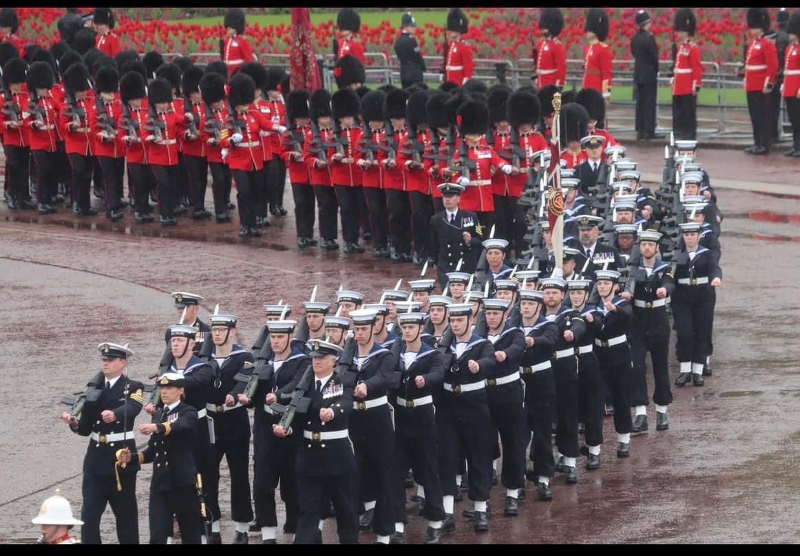 A year ago today I was lucky enough to be part of the Tri-service Guard of honour outside Buckingham Palace for the Kings Coronation! An experience I will never forget! #Coronation