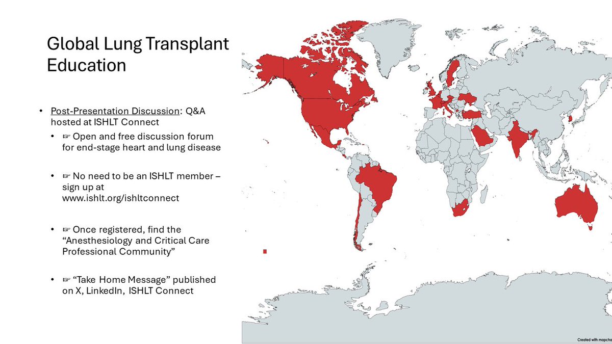 - Evaluation of Pulmonary Veins in 🫁 trxp - Thursday, May 16th @ 0630 EST - Presented by @archerkmartin from @MayoTransplant in Florida and @AEA_rubino from @RoyalPapworth - Join our group of 48 centers in 23 nations across 6 continents - Discussion to follow @ISHLT Connect