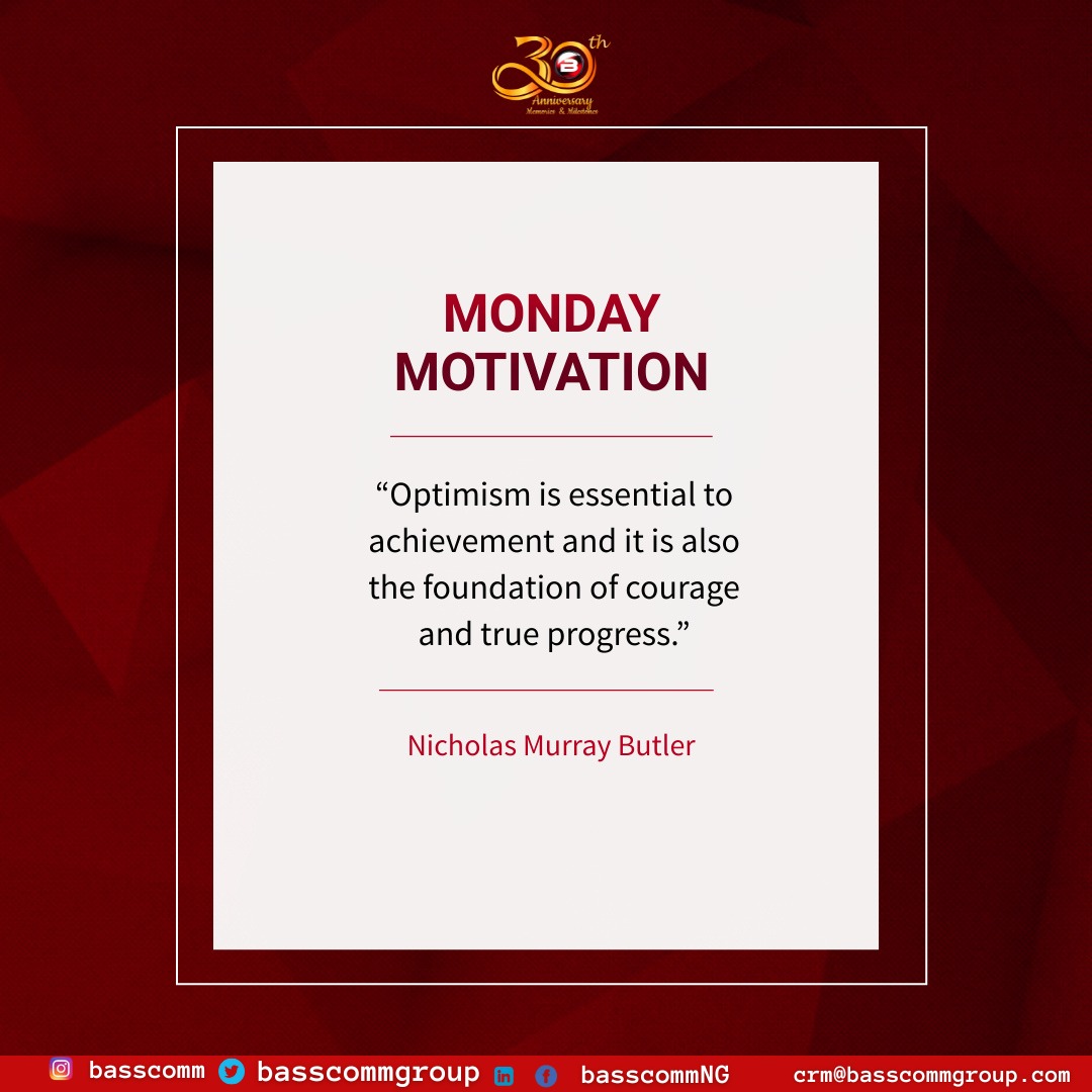 Having a positive outlook is really important. 
It not only helps us accomplish our goals, but it also gives us the courage to face challenges and move forward in life. 

Optimism is like the building block for success and growth.
Be Optimistic today!