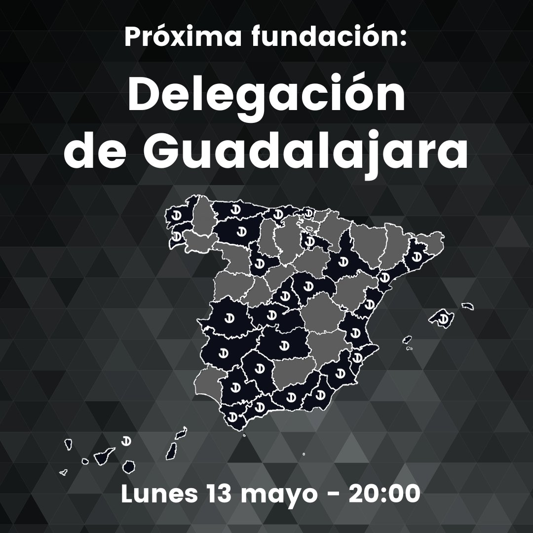 PRÓXIMA FUNDACIÓN: Delegación de Guadalajara Lunes 13 mayo - 20:00 (Google Meet) Formulario de inscripción: forms.gle/YVKcZPk2QA9Taq…