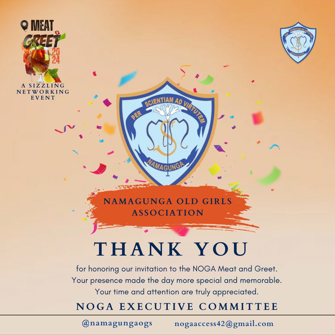 Lastly, to our community, the Old Girls of Mt. St. Mary's College, Namagunga, we want to express our deepest gratitude. Your enthusiasm and engagement were instrumental in creating a fantastic experience for everyone involved. Thank you for making this a memorable event.