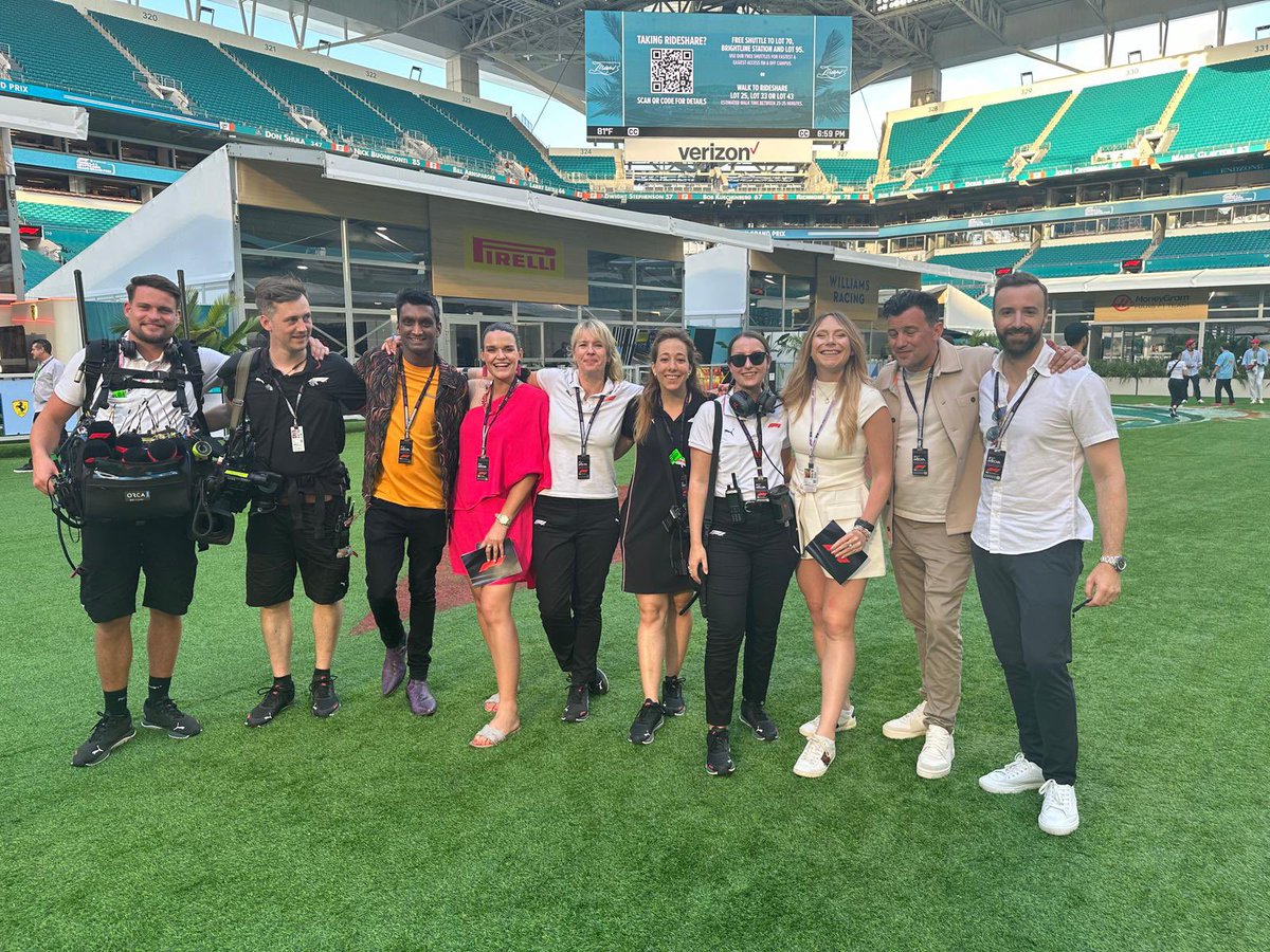 Just a small part of the huge team at #F1TV that brings you the amazing amount - and quality - of coverage over a race weekend. Privilege to come work with this group.