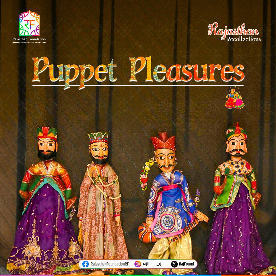 Strings of nostalgia pulling at your heart. Share your favorite puppet show memory in the comments with #RajasthaniRecollections 

#RajasthanFoundation #rajasthanipravasi #rajasthantourism #rajasthaniculture #NRIs #rajasthan #connectingrajasthanis #nrrs