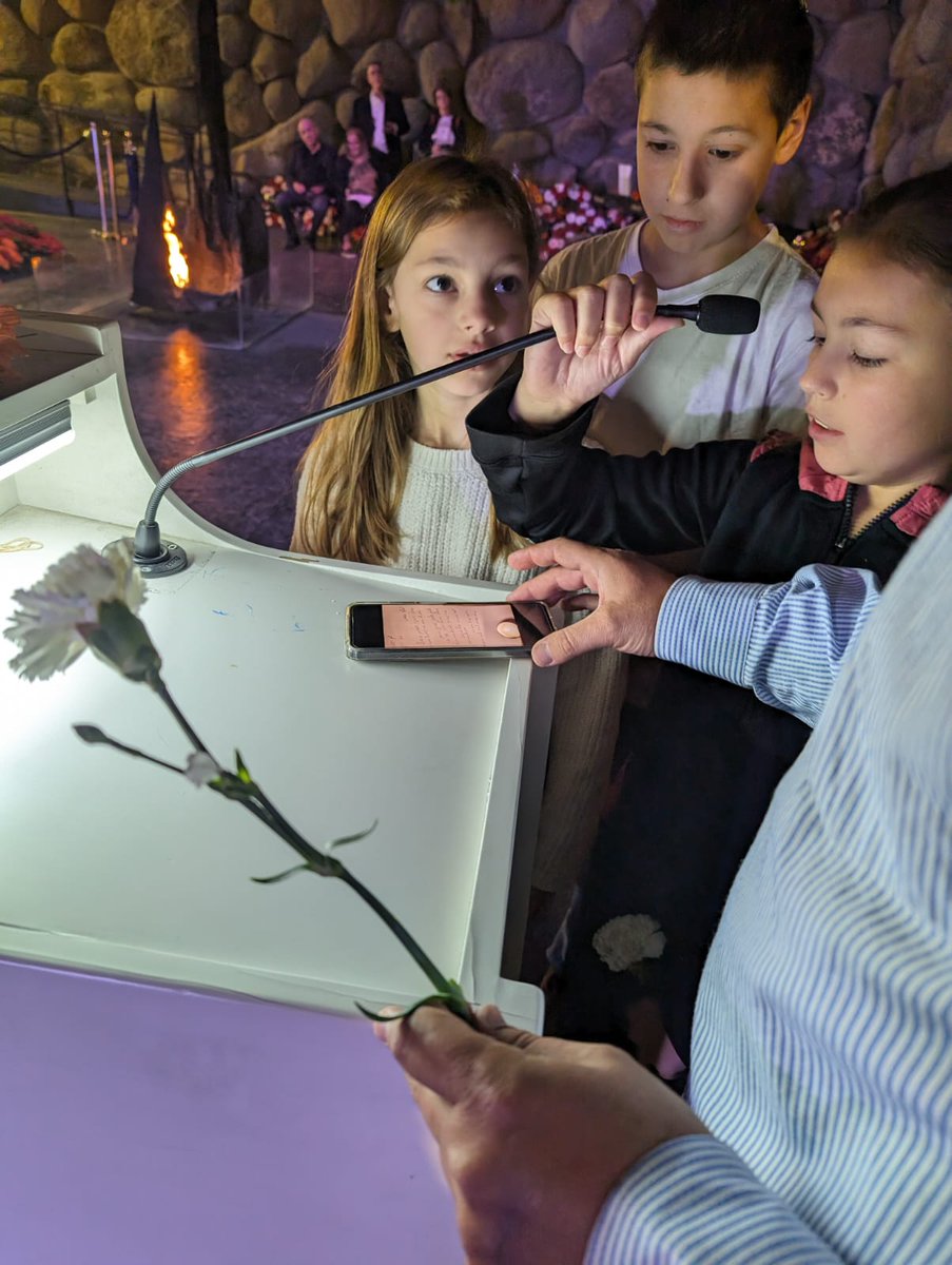 Reading and remembering the names of Jews who were murdered in the Holocaust. In the Hall of Remembrance at Yad Vashem on #YomHaShoah