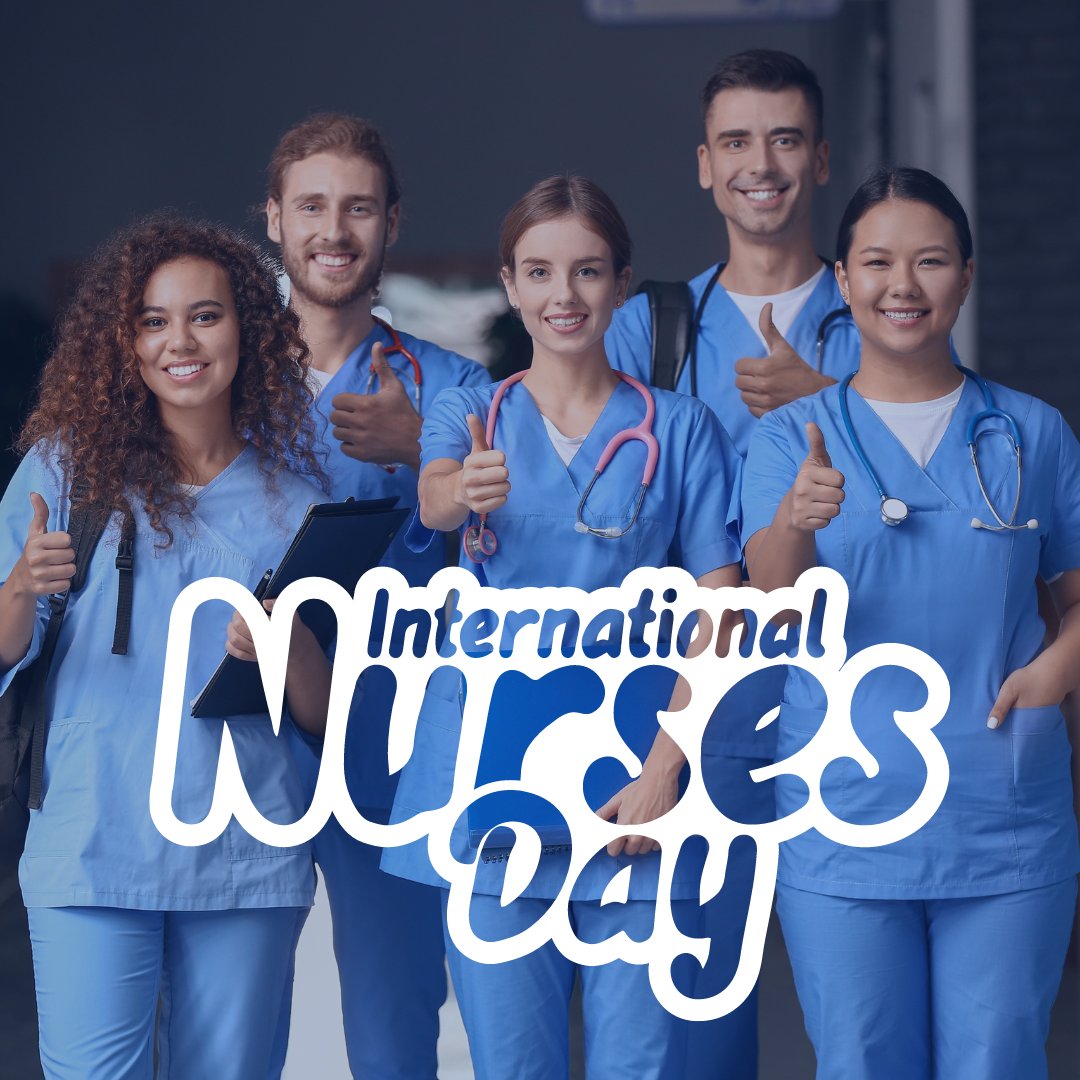Here's to the heartbeat of healthcare: our nurses! 💙👩‍⚕️👨‍⚕️ On International Nurses Day, we thank their tireless efforts, kindness, and the lives you touch every day. #InternationalNursesDay #NurseHeroes #Gratitude
