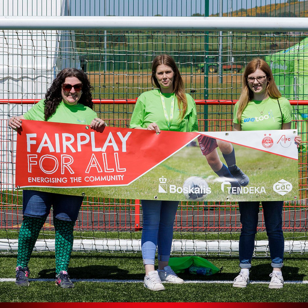 Our 'Fair Play for All' event for children from across the City and Shire will take place later this month at Cormack Park. 80 children will benefit from a unique day of engaging education with a football focus. Thanks to Boskalis Subsea Services, @GACUKofficial and @TAQA.