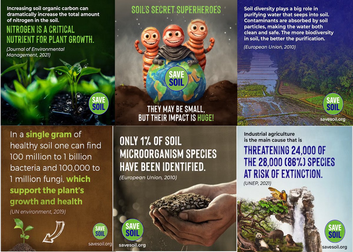 Microbial carbon represents a carbon pool that contributes to carbon sequestration and mediates carbon cycling. As the amount of microorganisms declines, these ecosystem functions are at risk to be affected negatively: Nature.com
#cpsavesoil #SaveSoilFixClimateChange