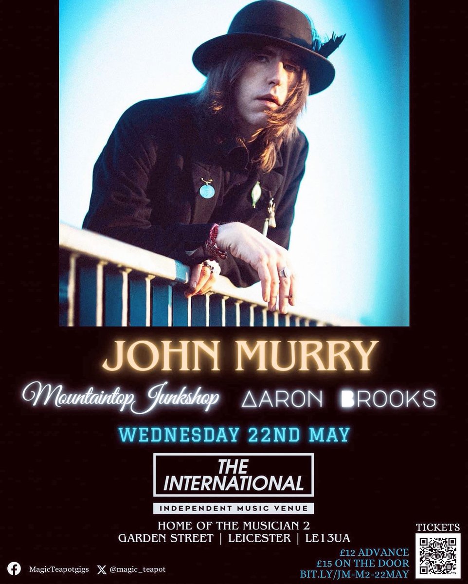 @magic_teapot have given us twenty £5 guest ticket slots for the @johnmurry show. Hit us up if you want to save £10 to spend on insulting your liver instead. @MusicianVenue