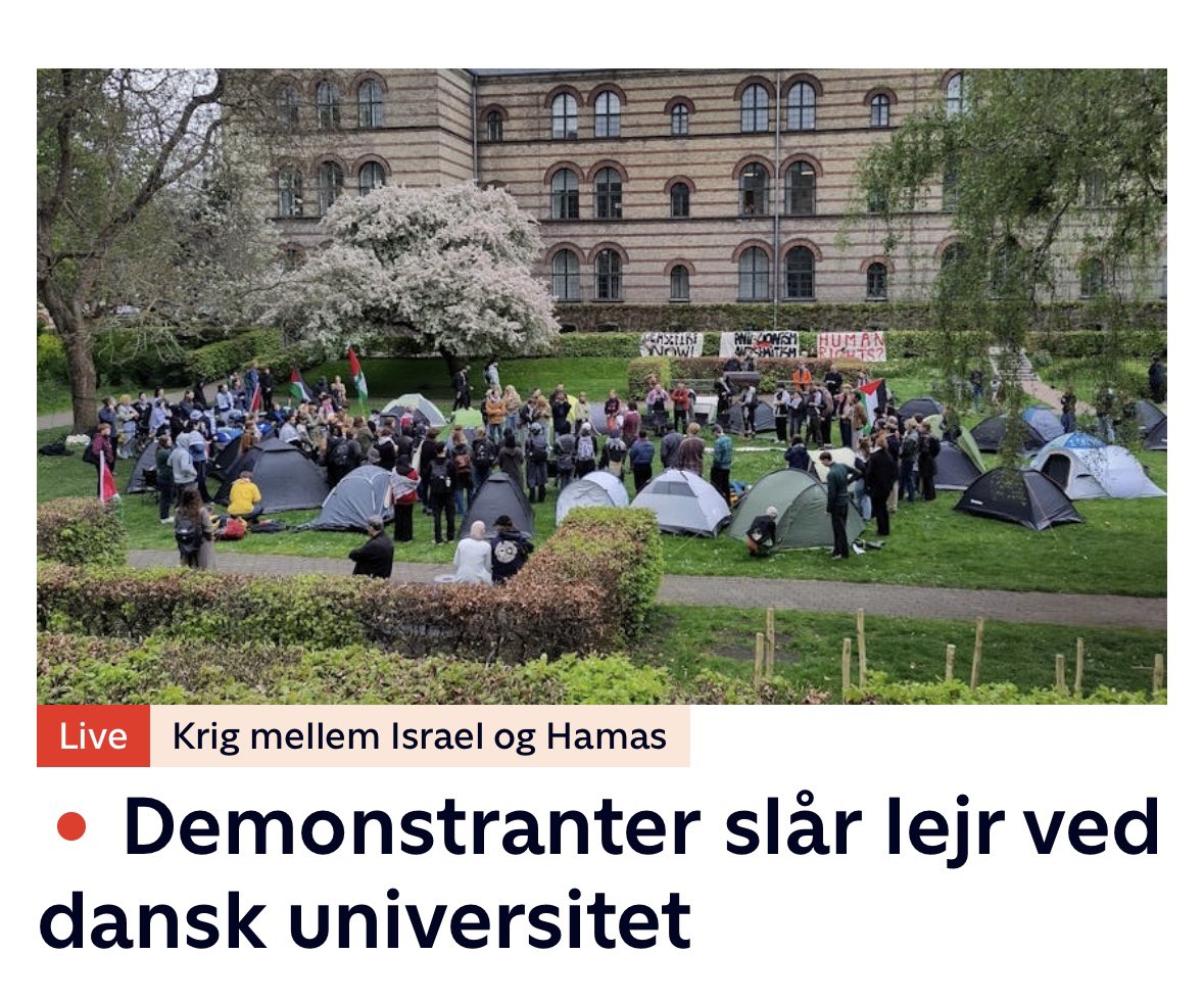 Det er frygteligt, at den antisemitiske studenterbevægelse er kommet til Danmark... jeg håber, at @koebenhavns_uni vil sørge for, at jødiske studerende kan fortsætte sine studier uden at blive nægtet adgang og truet, som vi har set andre steder i verden... #dkpol