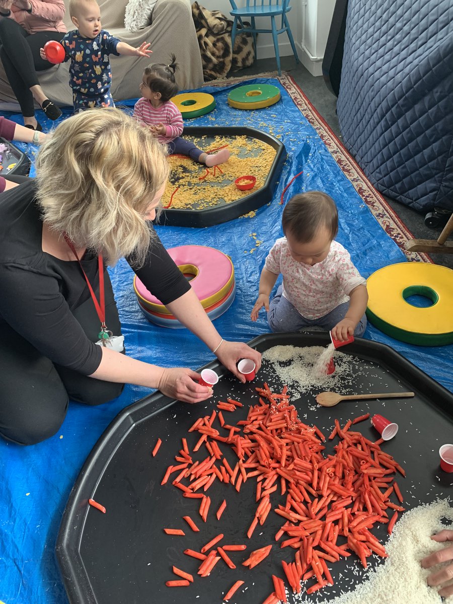 Our 'Come and Play' session was lots of fun on Friday. Our toddlers had a great time squeezing, squishing and splattering! #avoiceforambition