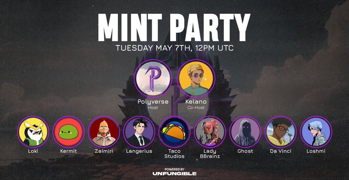 Are you ready for the MINT PARTY?! Join us to build up the mood of the Mint. Mint Details: Supply: 888 Price: 0.049ETH Mint Day Schedule: Mint Party: 12pm UTC GTD Mint: 1pm UTC FCFS Mint: 3pm UTC Public Mint: 5pm UTC May the Shelter be in your favor.