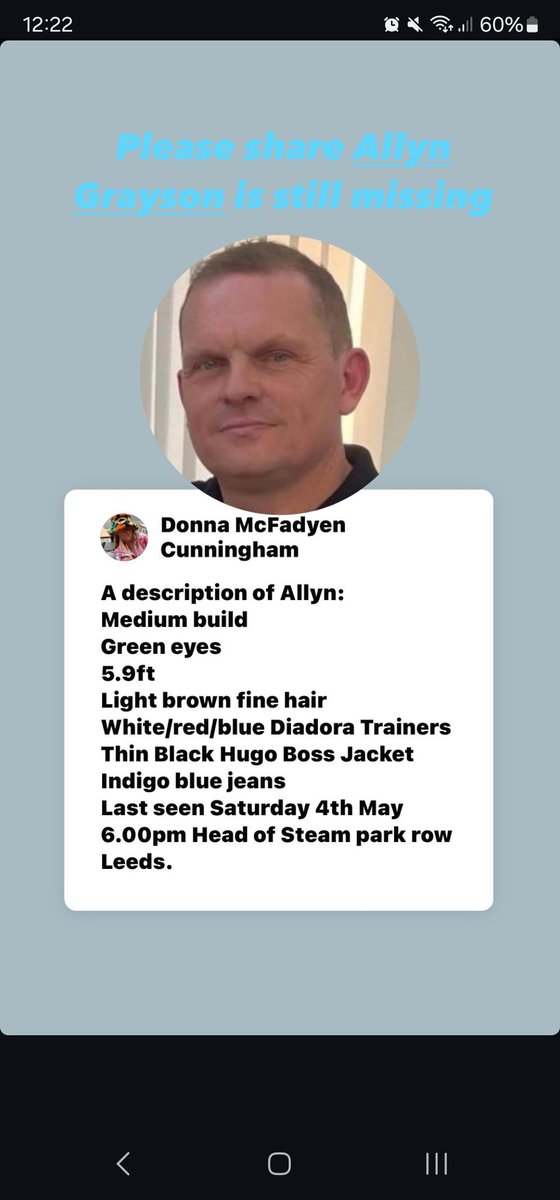 DaveDuracell's tweet photo. Added description of what he was wearing etc.  Thanks all who are sharing so far 👍 https://t.co/vxwJjaf192