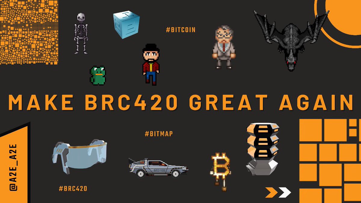 👉MAKE #BRC420 GREAT AGAIN !

I remember at the beginning of #Bitmap, and right after #BRC420 started, some friends who were usually active on other threads told me: Bitmap and the #BRC420 community are very united and strong. This is great when it happens

#Ordinals #Runes #DOG