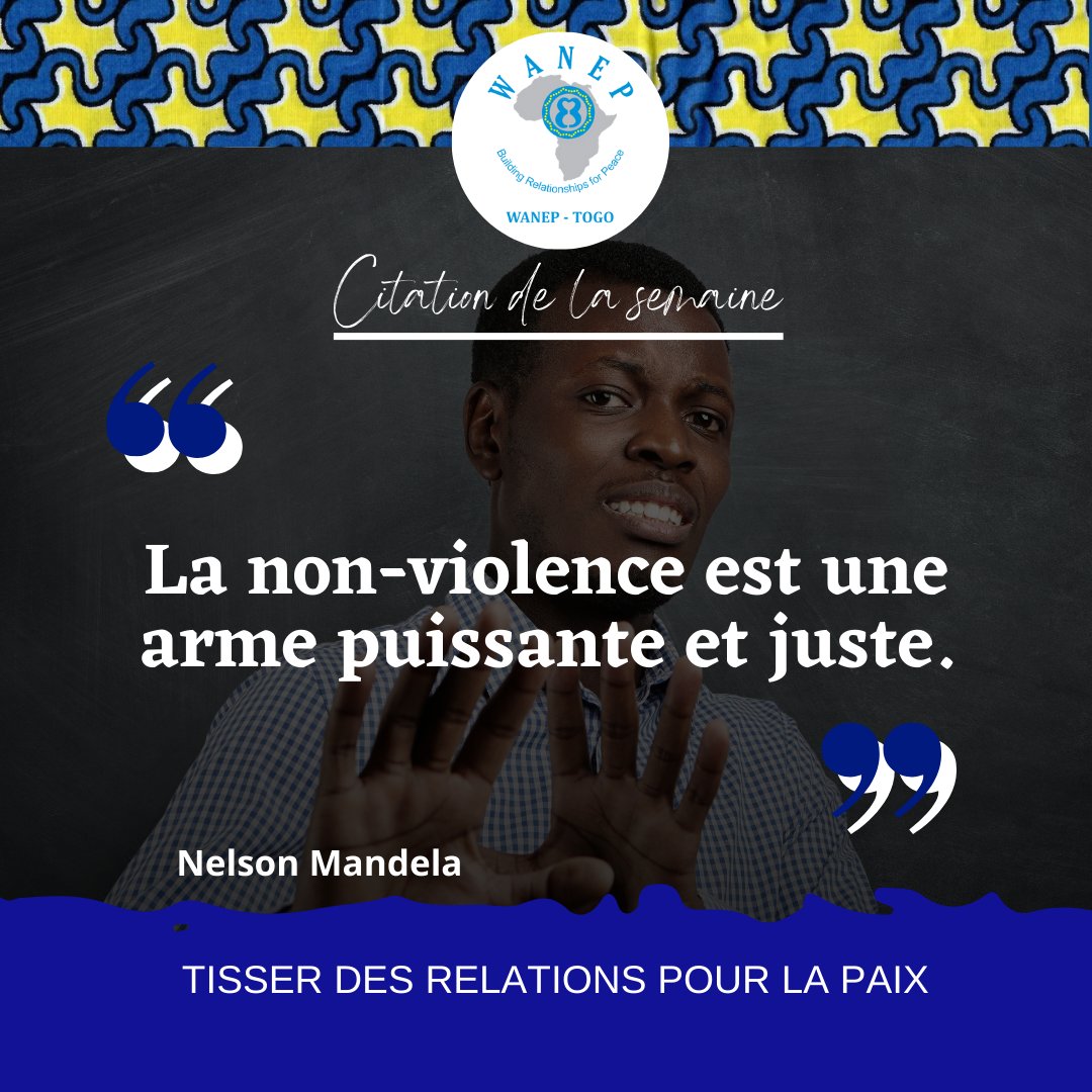 Bonjour, Que chaque jour de cette semaine soit aussi lumineux que votre sourire. Bonne semaine! #TisserDesRelationsPourLaPaix @WANEP_Regional @Wanep_Senegal @wanepguinee @Wanepbf1 @wanepci2020 @wanepmali @WANEPNigeria @WANEP_Ghana @WANEP_Gambia @Seyram_adiakpo