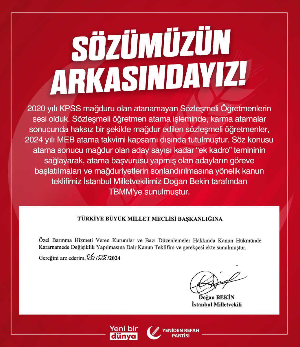 Sözümüzün Arkasındayız!