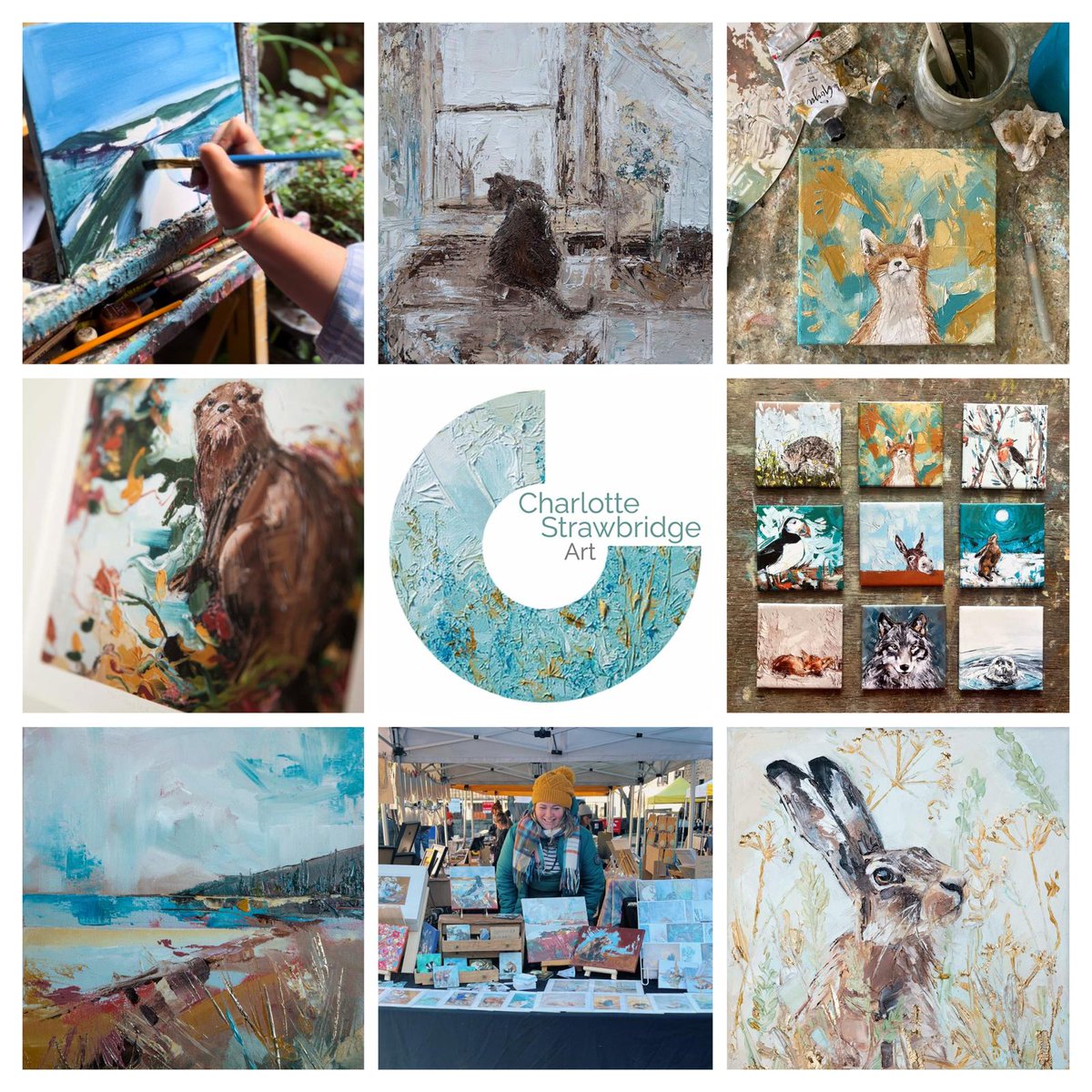 A little snapshot of me, my world and my work… 
charlottestrawbridge.co.uk/art 

#artist #art #smallbusiness #snapshot