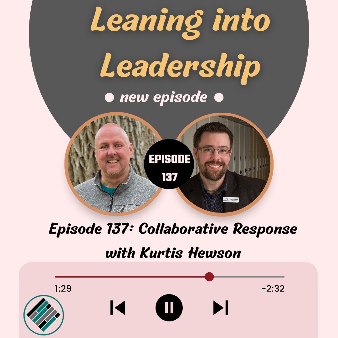 🎧 New episode alert! This week on the Leaning into Leadership podcast, we're thrilled to have Kurtis Hewson join us to discuss strategies for supporting every student in the classroom. Don't miss these invaluable insights! 📚✨ #Education #LeadershipPodcast Listen now ➡…
