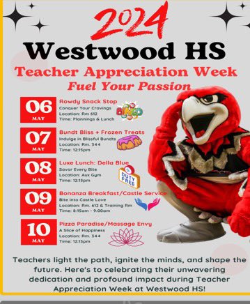 🎉🍎 Happy Teacher Appreciation Week to the amazing educators at @WHS_Redhawks! 🌟 Your passion, dedication, & unwavering support make a world of difference every day. Let's celebrate & express our gratitude for all that you do! 🙌 #TeacherAppreciationWeek #LockedIN @RichlandTwo