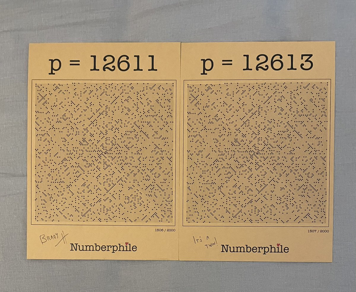 They’re twins! Thanks @numberphile! :-)