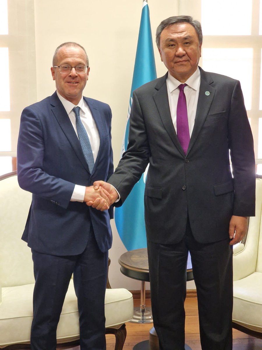 🤝 Strengthening our partnership with @Turkic_States. Thanked SG @KubanOmurali for confirming his attendance at CA Health Invest. Forum in 🇰🇬, 26-27 June & championing health in OTS agenda. Our MoU advances with programs on emergencies & hospital roles in tackling health hurdles.