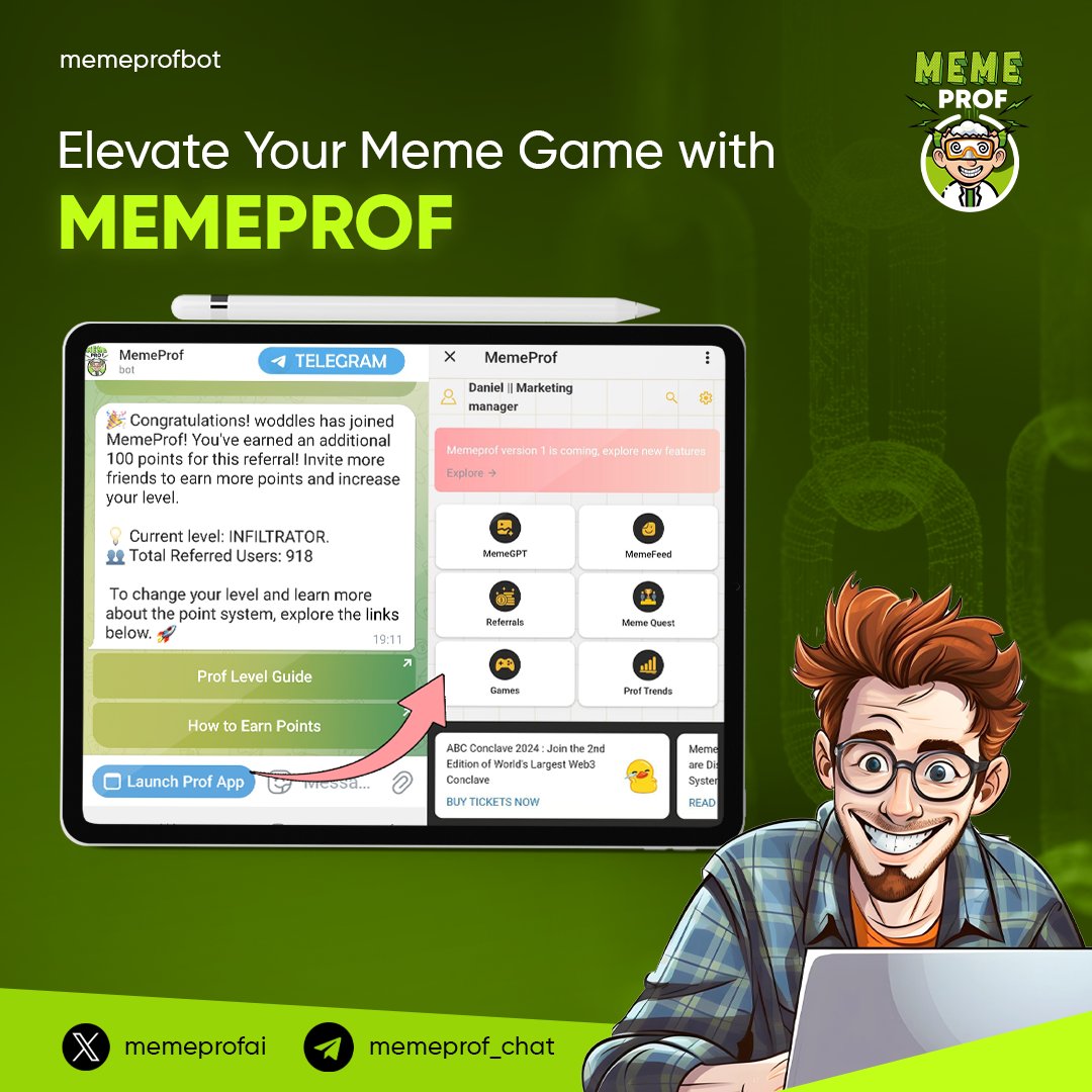 Hey #Meme Masters!!
Ready to take your meme game to the next level with @Memeprof? 🚀💥

Get ready for an epic meme universe – our platform offers top-notch security with end-to-end encryption, ensuring your creations are safe and sound! 🔒✨

Check out our app here:…