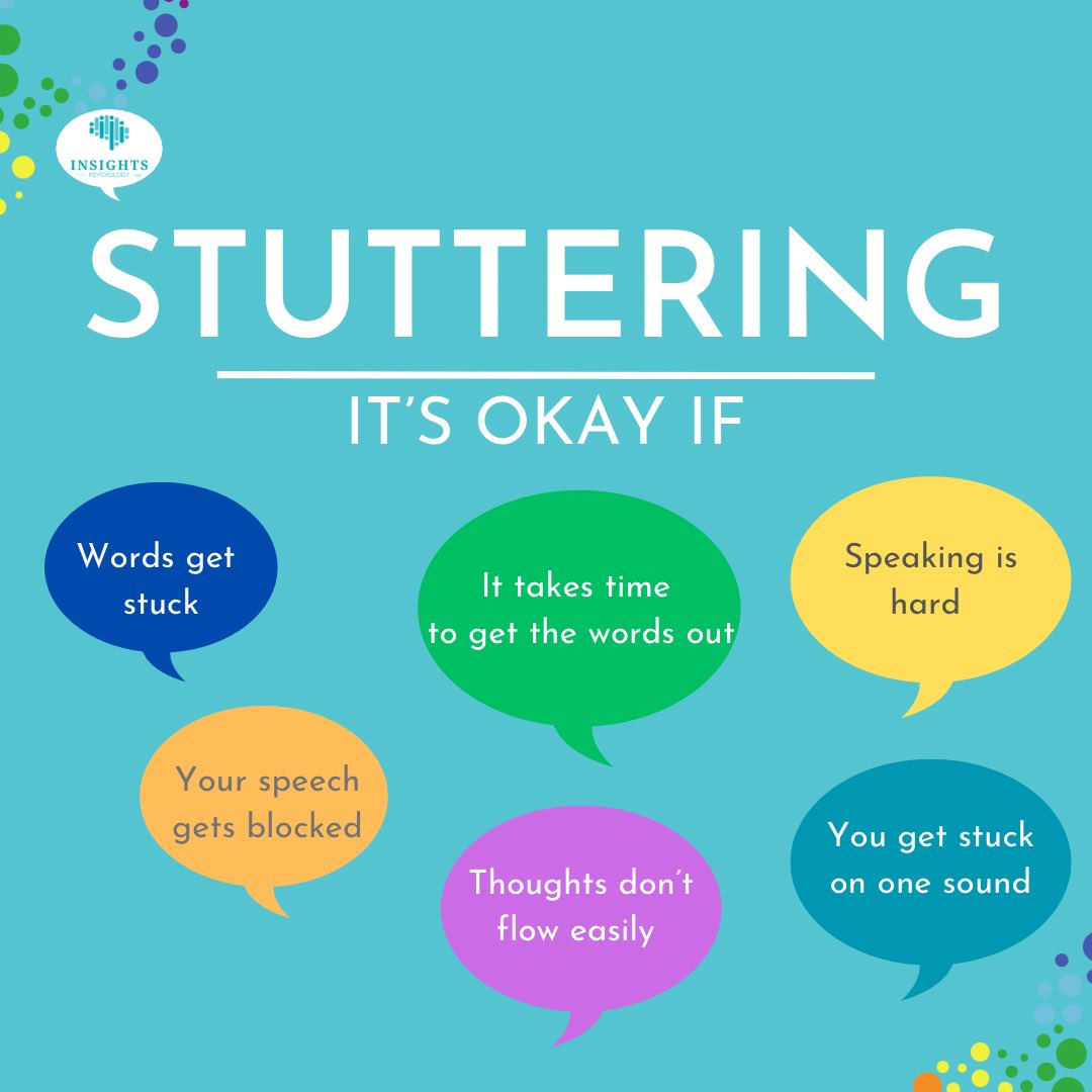 This is a week to shed light on the challenges faced by people who stutter and to encourage a more inclusive and empathetic society. 
#insightspsychology #stutteringawareness #supportstuttering #inclusivecommunication #breakthestigma #speechtherapy #stammering #speechandlanguage