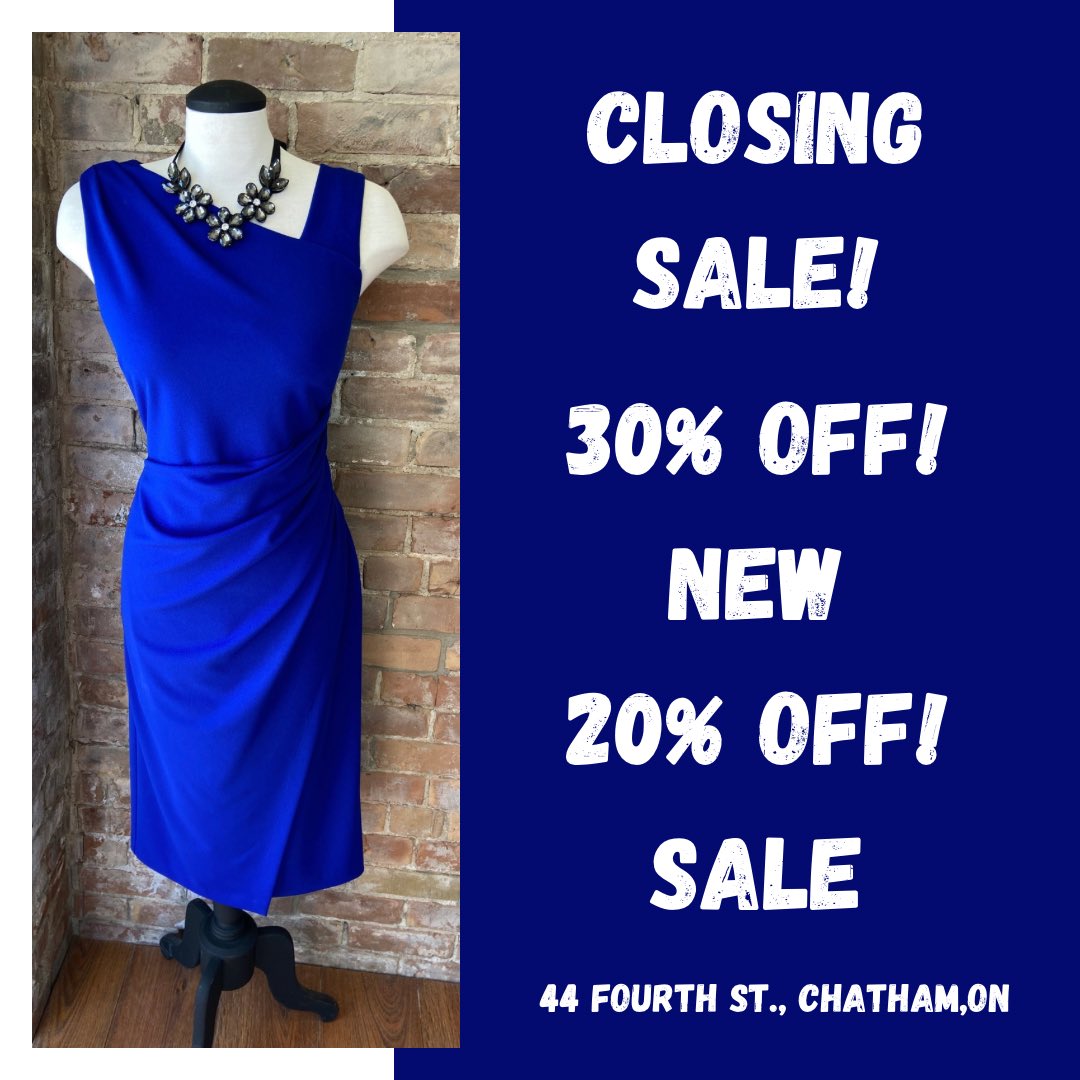 Yes! The 30% includes all new Joseph Ribkoff too! Note* All sale are final May 31 is the last day to redeem Gift Cards and Credit notes . . #shopck #ckont #shoplocal #closing #closingsale #storeclosing #shopclosing #chatham #sarnia #windsor #london #toronto