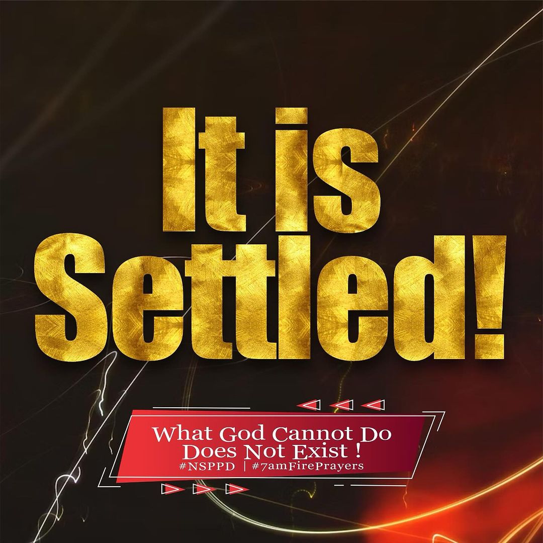 keldiri's tweet image. IT IS SETTLED FOR ME AND MY FAMILY🔥🔥🔥💯🕺
What God cannot do does not exist🔥
What God cannot do does not exist🔥🔥
What God cannot do does not exist🔥🔥🔥
#NSPPD
#7amFirePrayers(Nigeria monday-friday)
#streamsofjoyinternational
#instagram
#YouTube
#Facebook
#X
#Thread
#TikTok