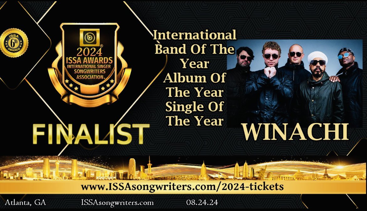 Kicking off the new week 👊 WINACHI have made the finals of x3 categories at the ‘2024 ISSA AWARDS’ for @ISSAsongwriters 🎶🇬🇧🇺🇸 The awards take place in Atlanta, Georgia @ Sandy Springs Performing Arts Center 24/08/24 ⬅️⬅️⬅️ #newmusicmonday