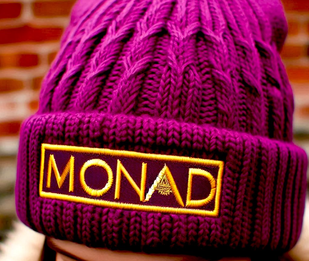 CHILLING WITH MY MONAD BEANIE WARMERS @monad_xyz @billmondays