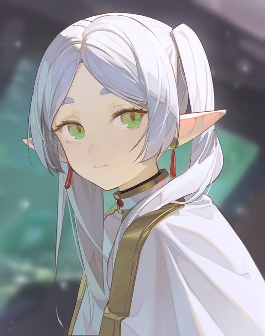 「elf white capelet」 illustration images(Latest)