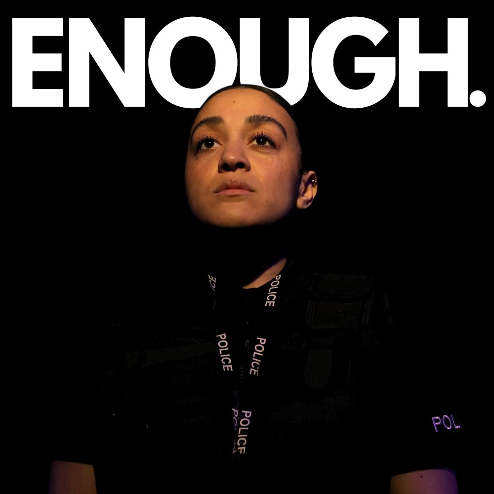 A young black police officer must choose between her career and her beliefs as institutionalised misogyny and racism leak into every part of her life Enough. from @Moonstoneplays 🎭 8 - 10 Aug | 7.00pm 🎟️ app.lineupnow.com/event/enough-1