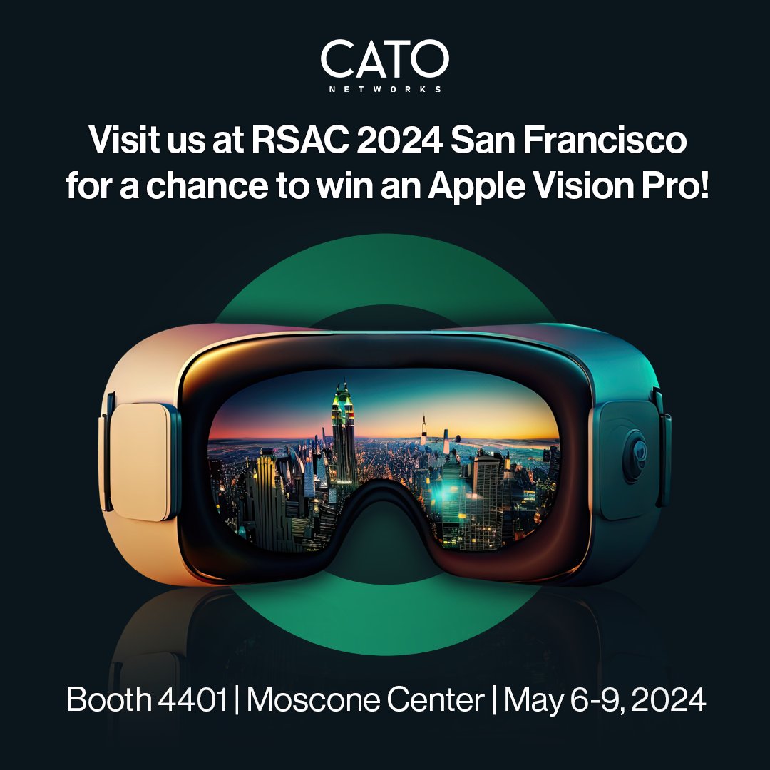 Shlomo Kramer (@sl202302) on Twitter photo RSA Conference is around the corner!
Join us at <a href="/CatoNetworks/">Cato Networks</a>’ booth #4401 to play our #ShredIT game, where you’ll get the chance to win an Apple Vision Pro.
Dare to challenge the status quo? We'll see you there 👉 okt.to/Ee3vQ7
#RSAC #cybersecurity #SASE RSA Conference is around the corner!
Join us at <a href="/CatoNetworks/">Cato Networks</a>’ booth #4401 to play our #ShredIT game, where you’ll get the chance to win an Apple Vision Pro.
Dare to challenge the status quo? We'll see you there 👉 okt.to/Ee3vQ7
#RSAC #cybersecurity #SASE