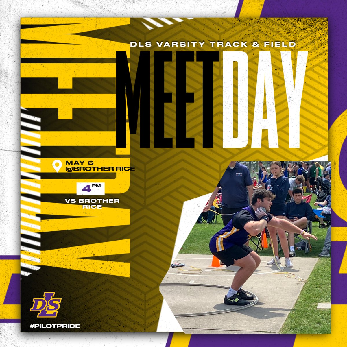 Good luck to DLS Varsity Track & Field who heads to Brother Rice for a meet at 4PM today, May 6. Let’s go, Pilots!

#PilotPride @CHSL1926