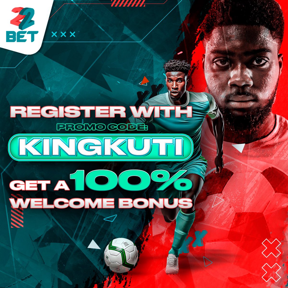 Today’s game on @22betNaija Code 👉 TC2N2 Have you Registered on 22bet yet?? Register now using this link 👇👇👇 cutt.ly/4wiuliqi Promo Code ➡️ KingKuti