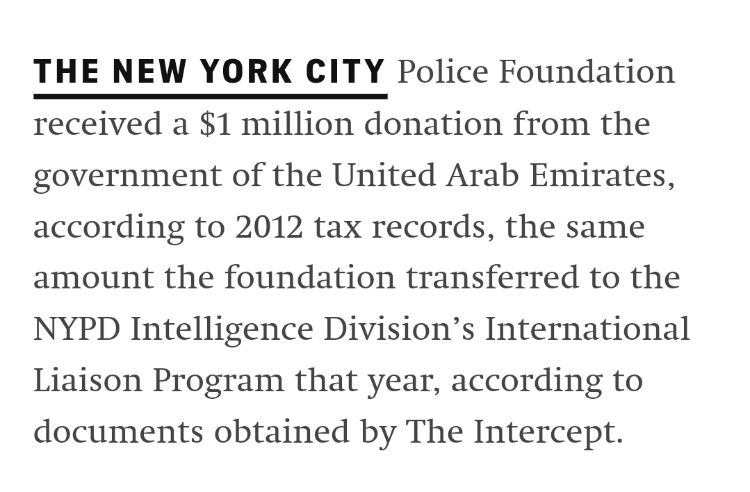 Who funds the NYC Police Foundation?