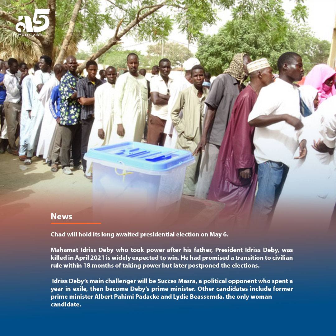 It's election day in #Chad ! 

#africanelection #chadvotes #a55podcast