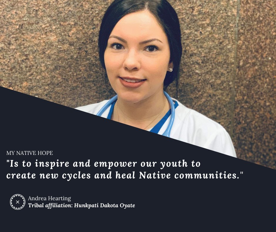 May 6th is National Nurses Day. 
Wóphila Tȟáŋka to all nurses, nurses' aides, and techs working on the front lines. We celebrate one of our own—Andrea Hearting—in her pursuit of becoming a nurse. 

#NationalNursesDay #MyNativeHope #NativeHope