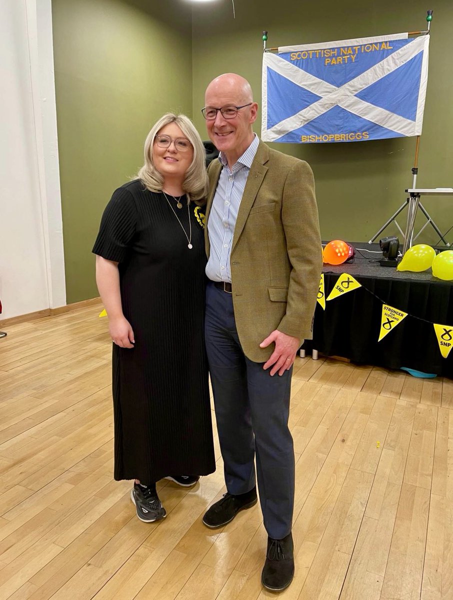 Congratulations to @JohnSwinney on his election as leader of @theSNP 👏 It speaks volumes of his character that on the weekend before he is likely to be sworn in as FM, he still took the time to come to East Dun to meet with members and speak at my adoption night. A class act.