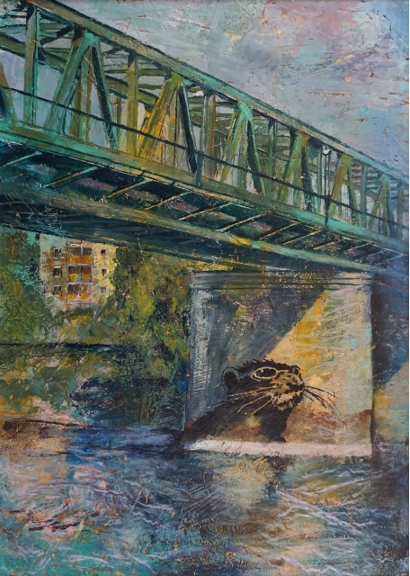 dorastorkart's tweet photo. Banksy in Ujpest (hot wax on OSB) by @dorastorkart  via @Art2Arts 
https://t.co/gPlF42CYn8

#Budapest  #Danube #Hungary #cityscape #Banksy #encaustic #waxpainting #Contemporary #painting #colorful #homedecor #gifts #unique #AYearForArt #BuyIntoArt #MakingArtWork #SpringIntoArt https://t.co/sjNYxFSzax