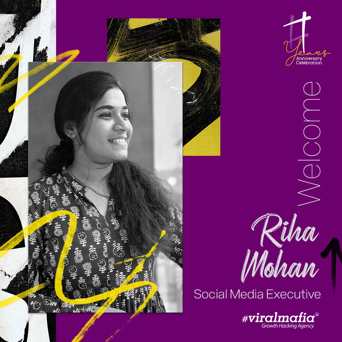 Dear Riha,
We heartily welcome you to Viralmafia. We are thrilled to see you grow professionally and personally. May your skills help you to make your future brighter. All the best
theviralmafia.com
#welcomeonboard #ViralMafia #DigitalMarketing #DigitalMarketingAgency
