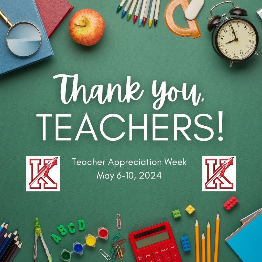 It's Teacher Appreciation Week. We salute our staff! Be sure to thank a teacher this week and let them know that you appreciate them. Go Keyport! #teacherappreciation week