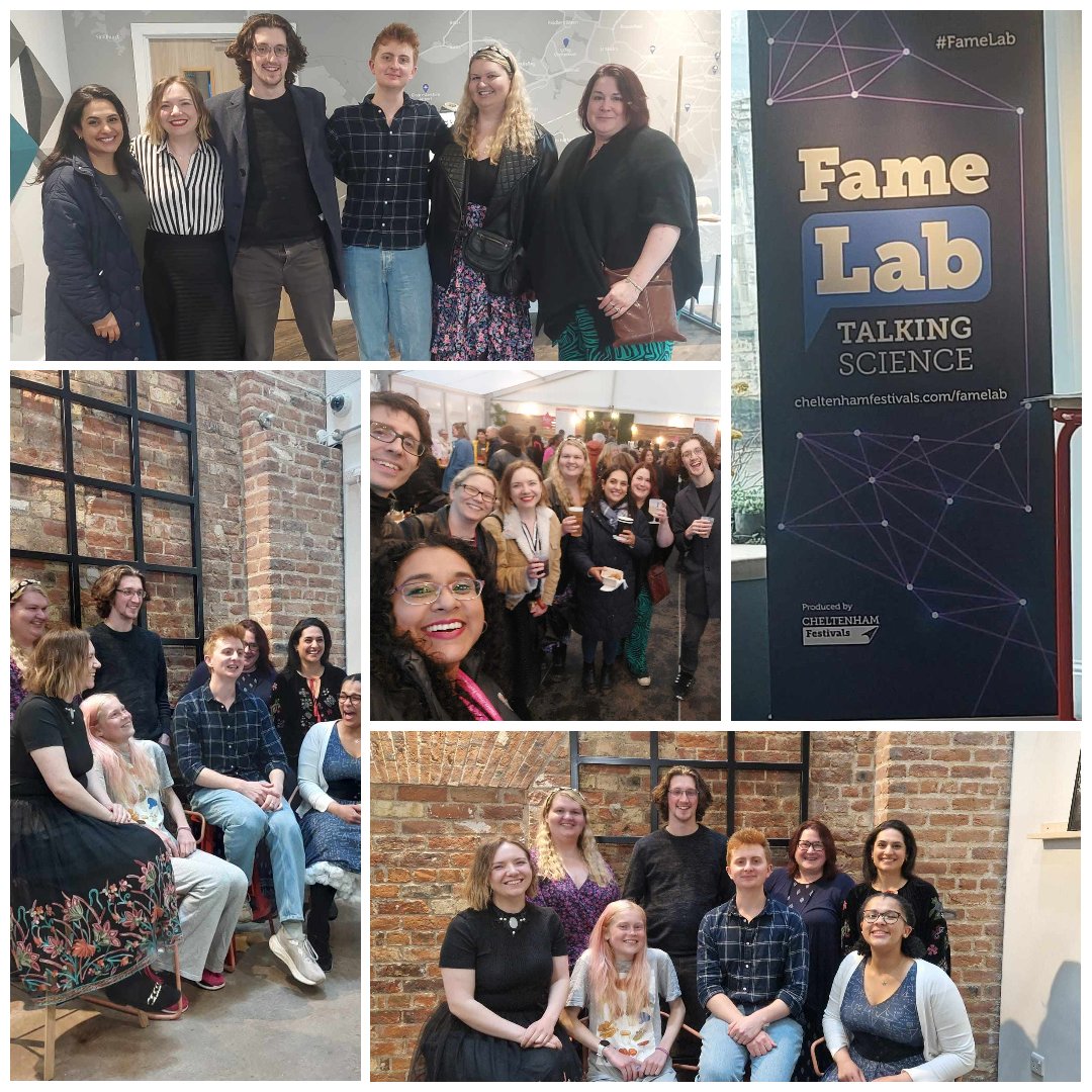A weekend spent completely out of my comfort zone but with the loveliest group of amazingly gifted science communicators @FameLab Finalists Masterclass @cheltfestivals #TalkingScience #FameLab 

@Astro_Norm_er @YasnaNajmi @npierce_pierce @Richardvnd @bettyonthebrain