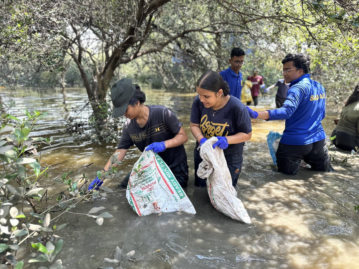 WEEK 329: #BeatPlasticPollution

#AiroliMangrovesCleanUp
In the face of the climate emergency, we must go even further, for mangroves also serve as key carbon sinks that we cannot allow to disappear.

@KalambeMalhar @UNinIndia @UNDP_India @UNVAsiaPacific @MangroveForest